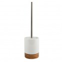 Spirella Brosse Wc Avec Support Céramique & Bambou TALLINN Blanc MSV