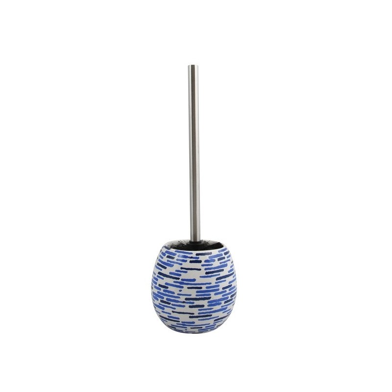 spirella Brosse wc avec support Céramique JAVA LOFT Bleu Foncé MSV