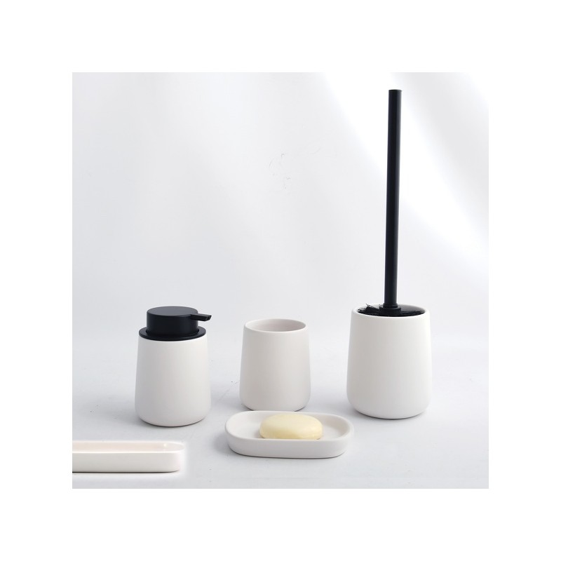 Spirella Brosse Wc Avec Support Céramique MAONIE Blanc Mat MSV
