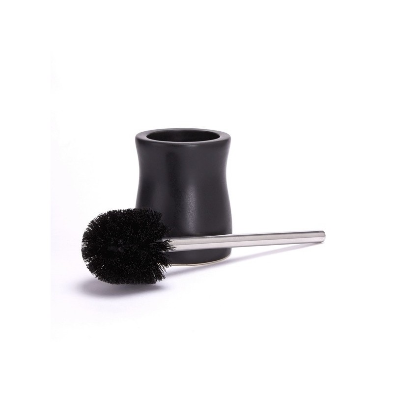 Spirella Brosse Wc Avec Support Céramique PALMA Noir MSV