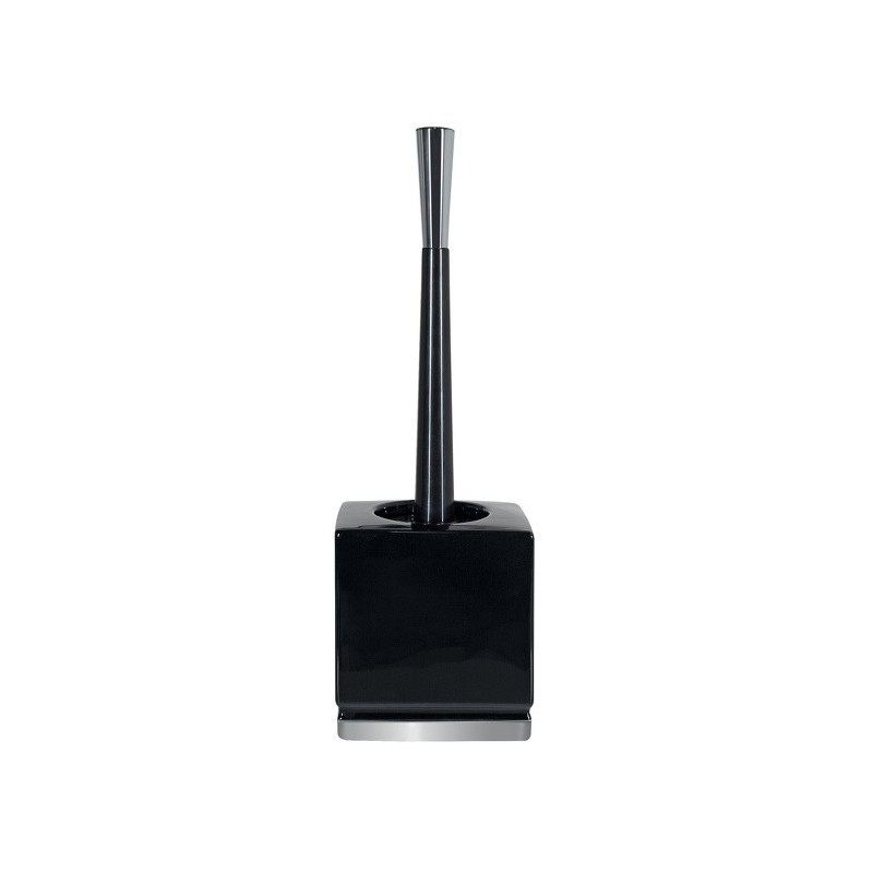 spirella Brosse Wc avec support Céramique ROMA Noir & Argent Spirella