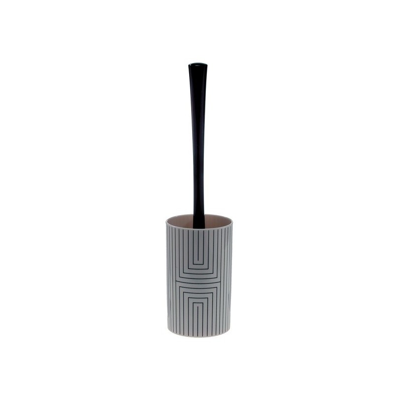 spirella brosse wc avec support GRAPHIC Noir & Blanc Spirella