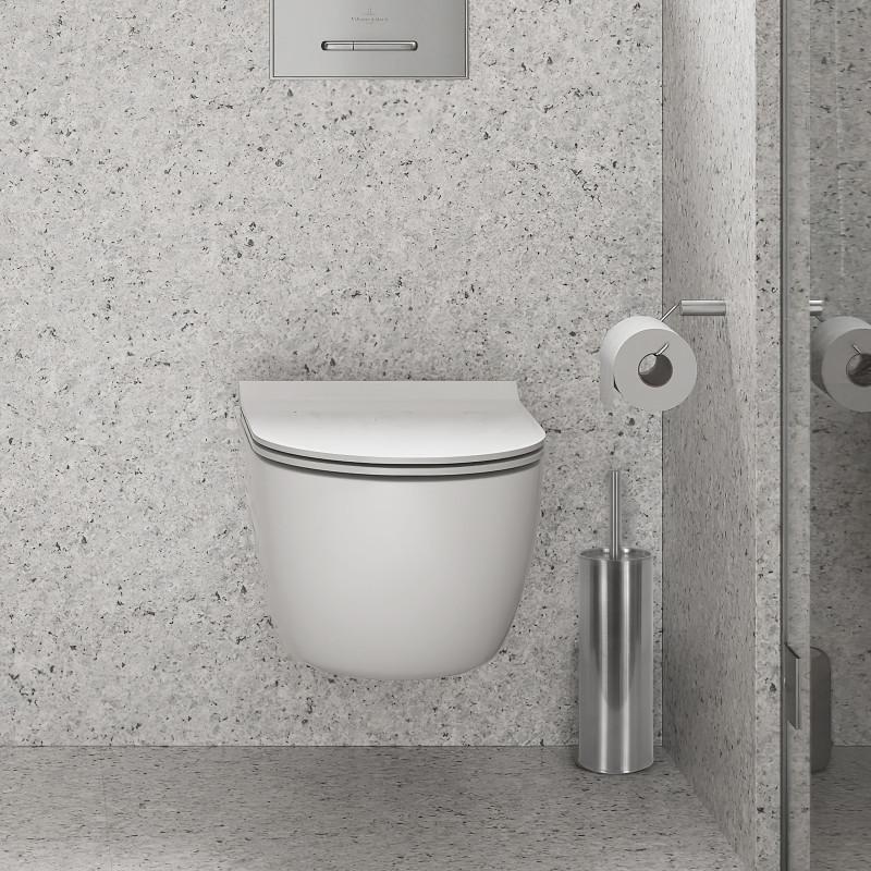 Spirella Brosse Wc Avec Support Inox MIAMI Acier Inox MSV