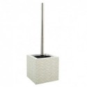 Spirella Brosse Wc Avec Support MDF & Acier Inox WAVE Beige MSV