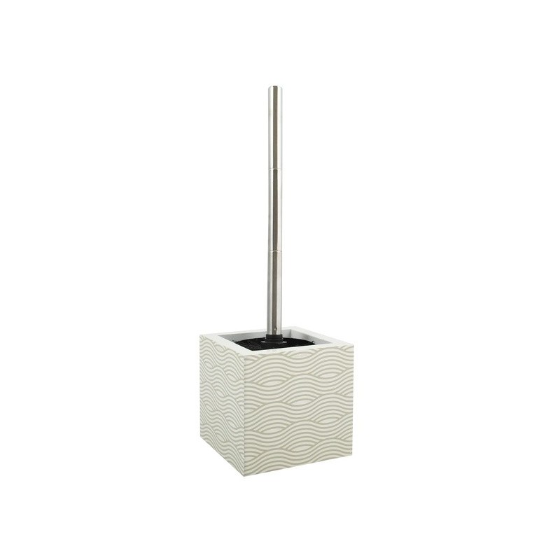 spirella Brosse Wc avec support MDF & Acier Inox WAVE Beige MSV