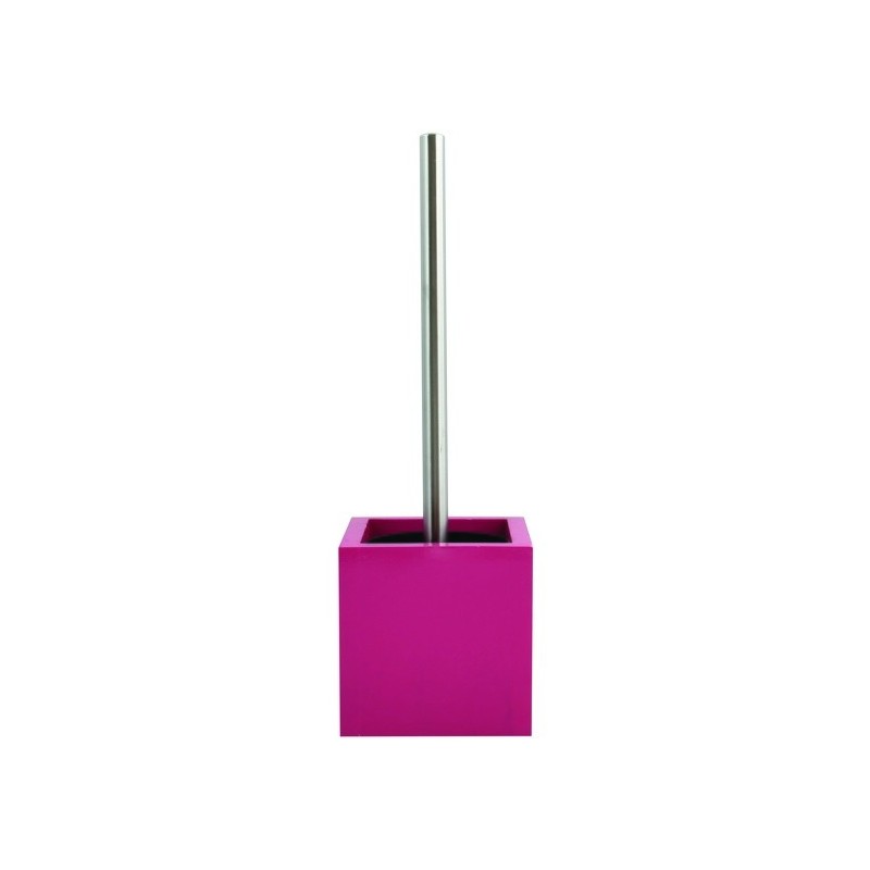 spirella Brosse Wc avec support MDF Inox Rose Fuschia MSV