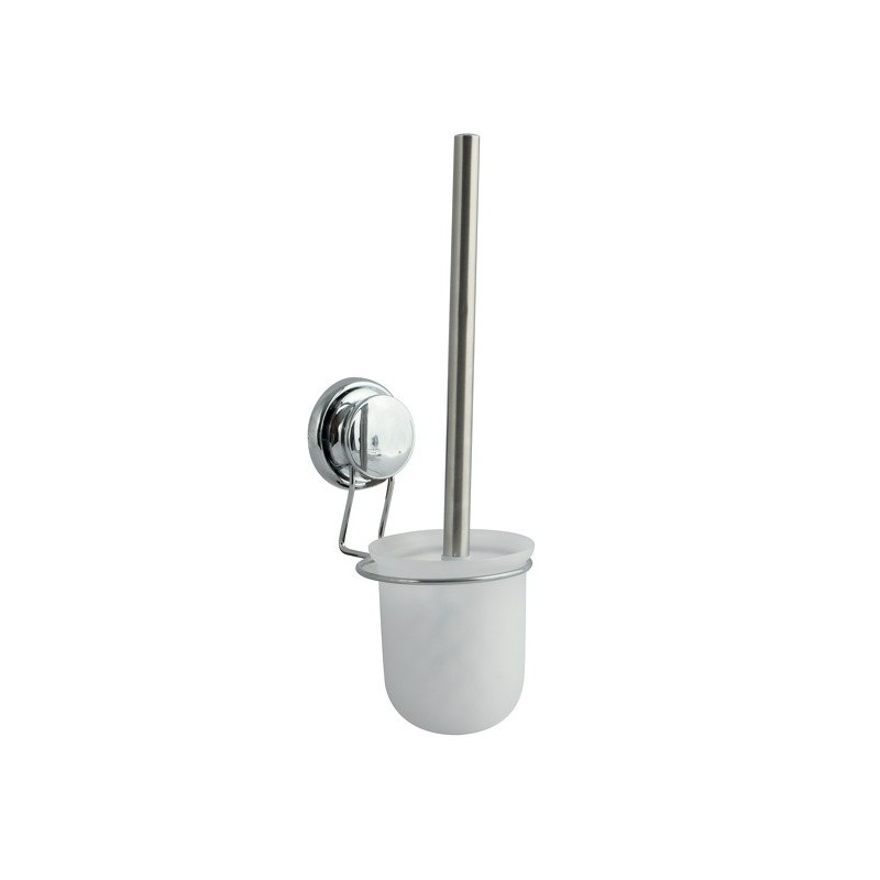 spirella Brosse wc avec support MEGA VENTOUSES Acier Chromé MSV