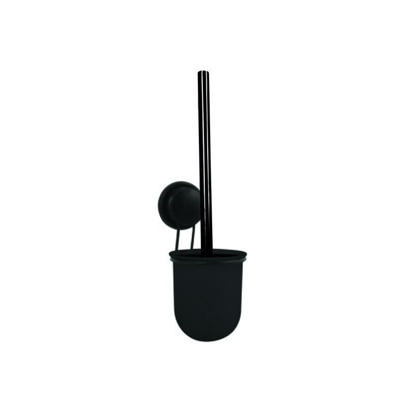 spirella Brosse Wc avec support mural Acier Mega ventouse Noir MSV