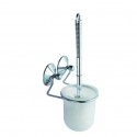 Spirella Brosse Wc Avec Support Mural Acier Supers Ventouses Chromé MSV