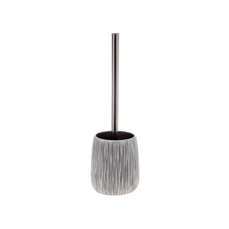 spirella brosse Wc avec support Polyresine HOLLIS Blanc & Taupe Spirella