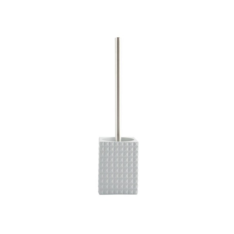 spirella Brosse Wc avec support Polyresine KUBIK Gris Clair MSV