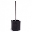Spirella Brosse Wc Avec Support Poyresine KUBIK Noir MSV
