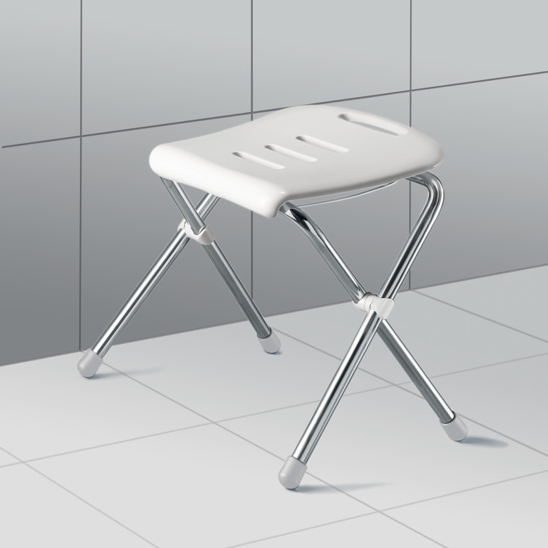 Spirella Chaise Pliante Rabattable De Bain Chrome Spirella