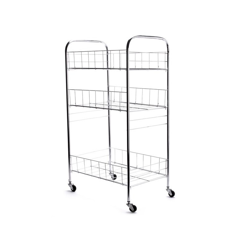 spirella Chariot Multi-Fonctions 3 Niveaux Acier Chromé MSV