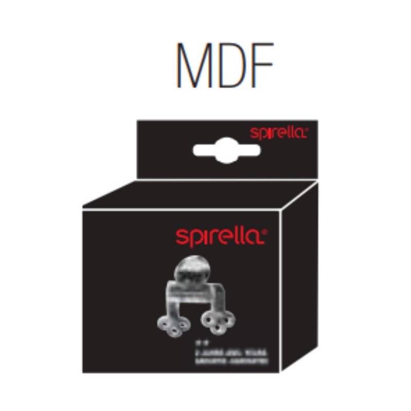 spirella Charnières Inox pour abattant wc - Modèle en MDF Spirella