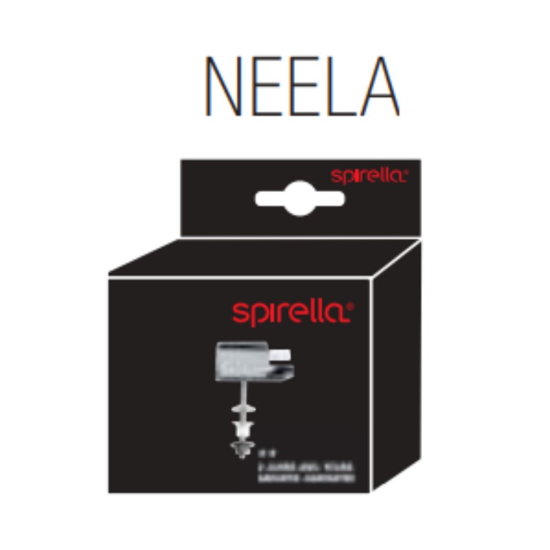 spirella Charnières plastique chromée pour abattant wc NEELA Spirella