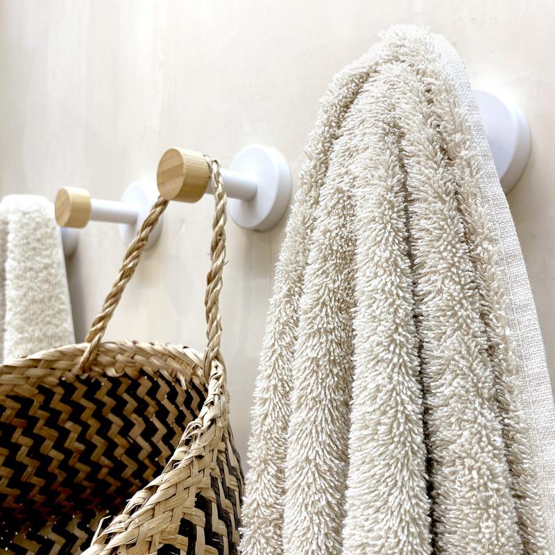 Spirella Crochet Mural Pour Serviette IANA Blanc Mat MSV
