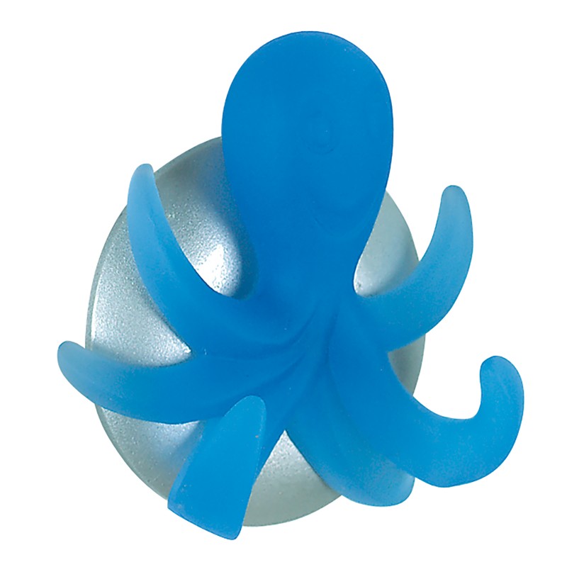 spirella Crochet mural pour serviette OCTOPUS Bleu électrique Spirella