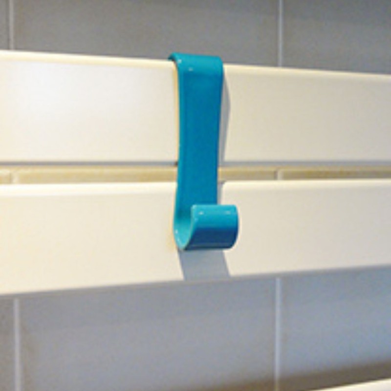 Spirella Crochet Patère Pour Paroi De Douche Sèche Serviettes Bleu MSV