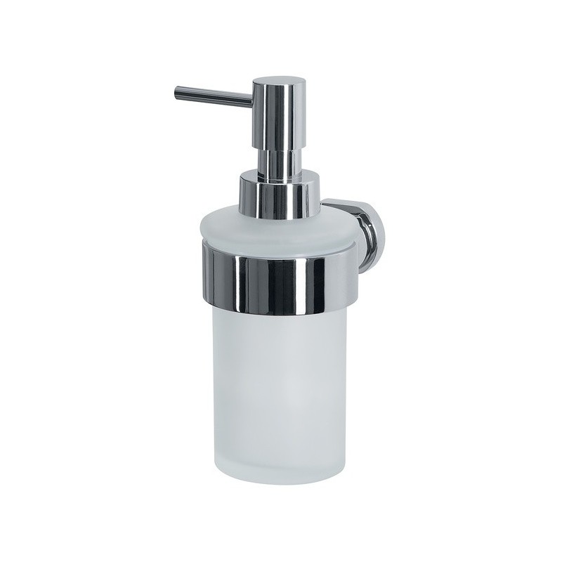 spirella Distributeur de savon à  fixer Verre & Acier chromé MILO Blanc Spirella