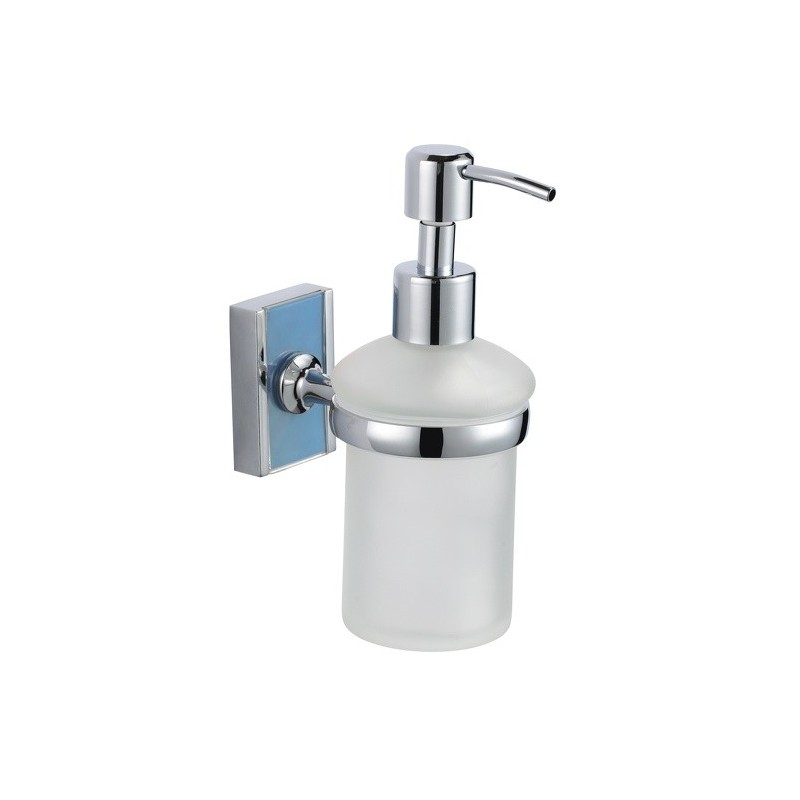 spirella Distributeur de savon à  fixer Zinc Chromé ALBA Transparent MSV