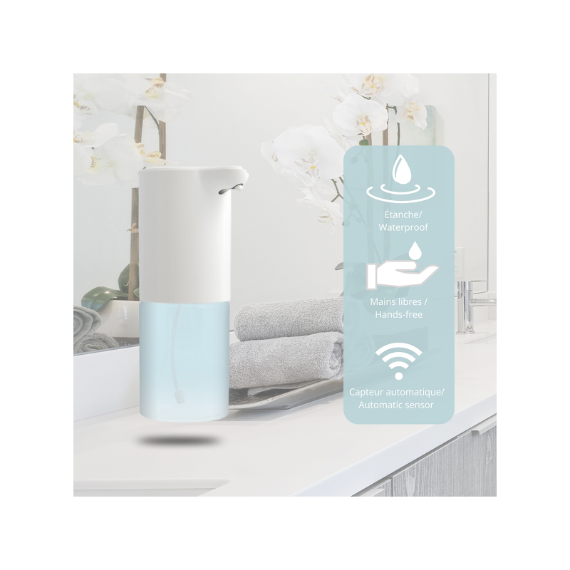 Spirella Distributeur De Savon Automatique Infrarouge LEVY Blanc Spirella
