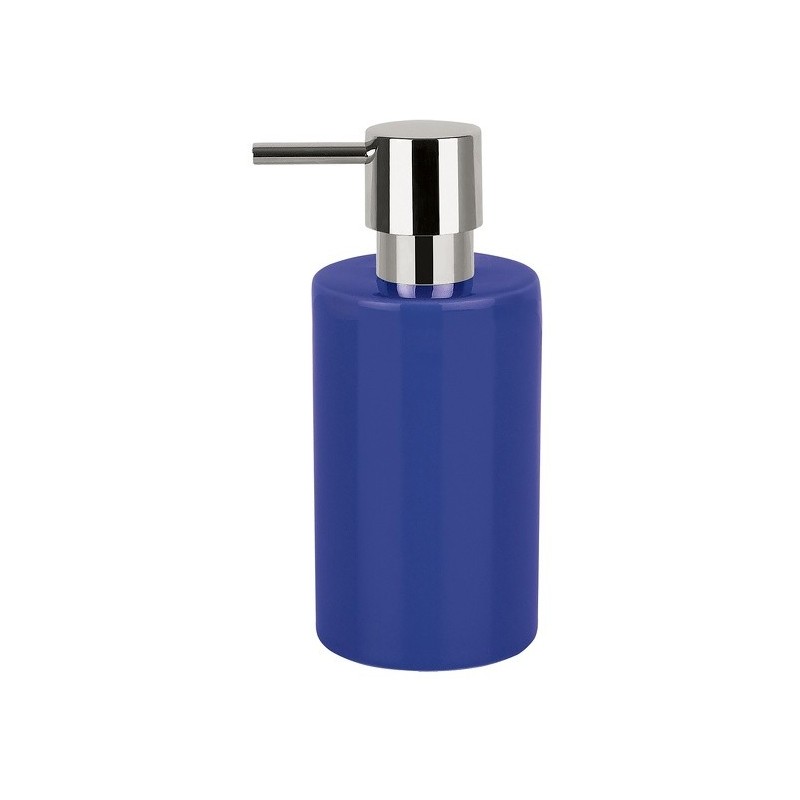 spirella Distributeur de savon Ceralmique TUBE Bleu Marine Spirella