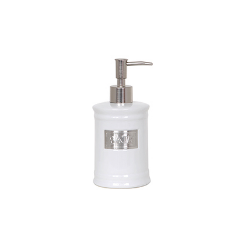 spirella Distributeur de savon Céramique ADELAIDE Blanc MSV