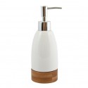 Spirella Distributeur De Savon Céramique & Bambou TALLINN Blanc MSV
