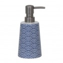 Spirella Distributeur De Savon Céramique BENTO Bleu MSV