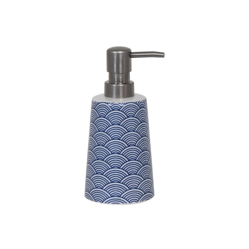 spirella Distributeur de savon Céramique BENTO Bleu MSV