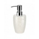 Spirella Distributeur De Savon Céramique DARWIN PEBBLE Blanc Brillant Spirella