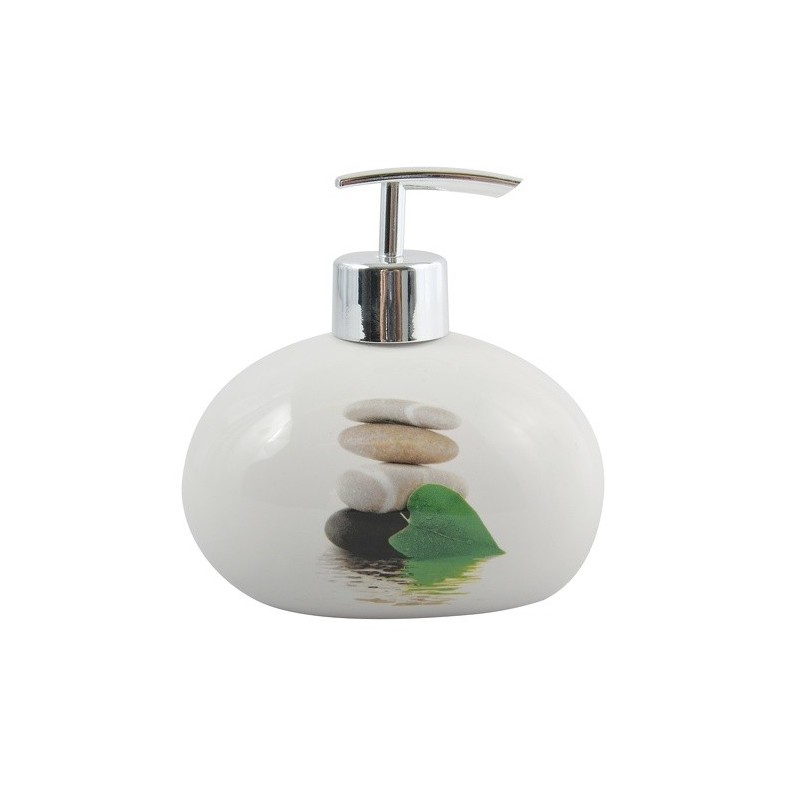spirella Distributeur de savon Céramique JAVA LINGGA Blanc MSV