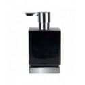 Spirella Distributeur De Savon Céramique ROMA Noir & Argent Spirella