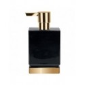 Spirella Distributeur De Savon Céramique ROMA Noir & Or Spirella