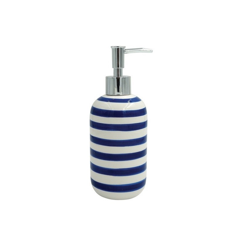 spirella Distributeur de savon Céramique SEAUVILLE Bleu Marine MSV