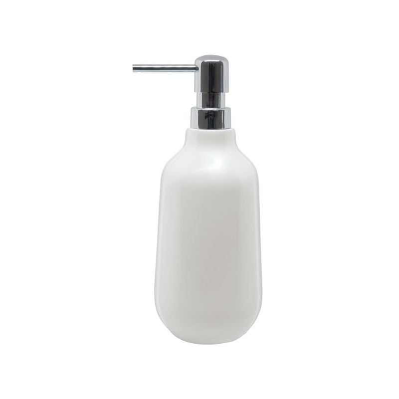 spirella Distributeur de savon Céramique SENSE Blanc shinny Elements by Spirella