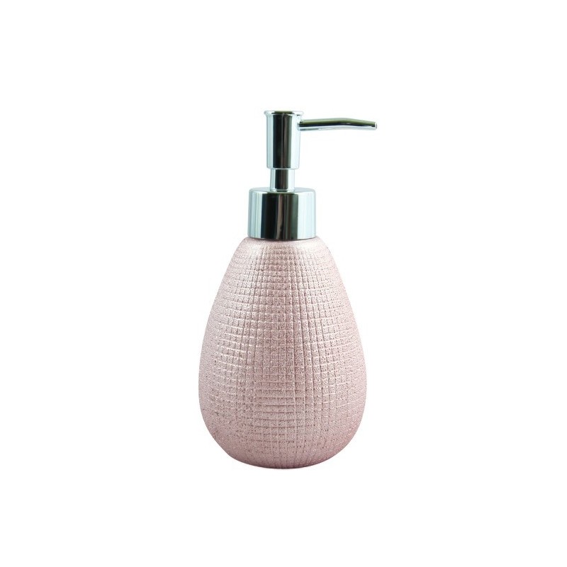 spirella Distributeur de savon Céramique SHANGAI Rose MSV
