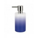 Spirella Distributeur De Savon Céramique TUBE GRADIENT Bleu Spirella