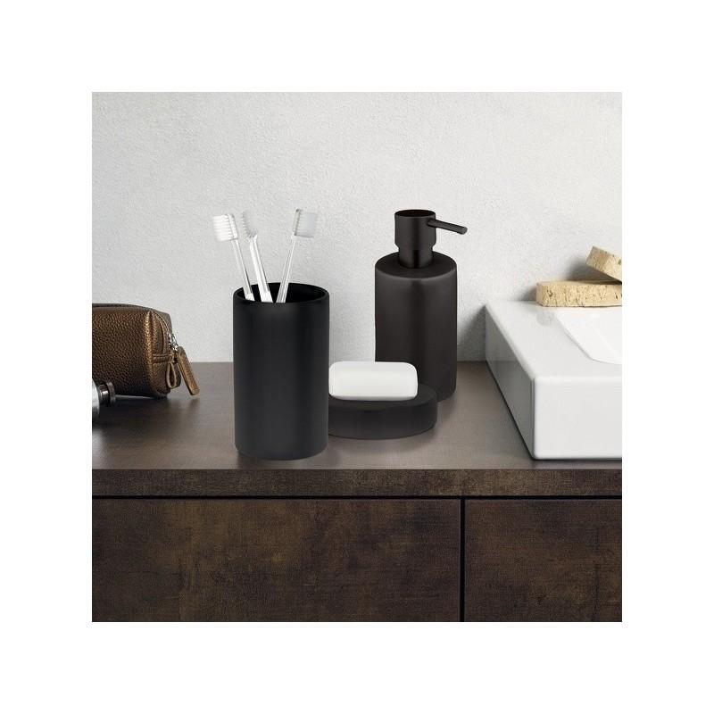 Spirella Distributeur De Savon Céramique TUBE-MATT Noir Mat Spirella