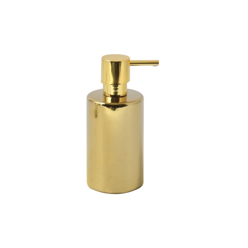 spirella Distributeur de savon Céramique TUBE Or Brillant Spirella