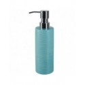 Spirella Distributeur De Savon Céramique TUBE RIBBED Bleu Spirella