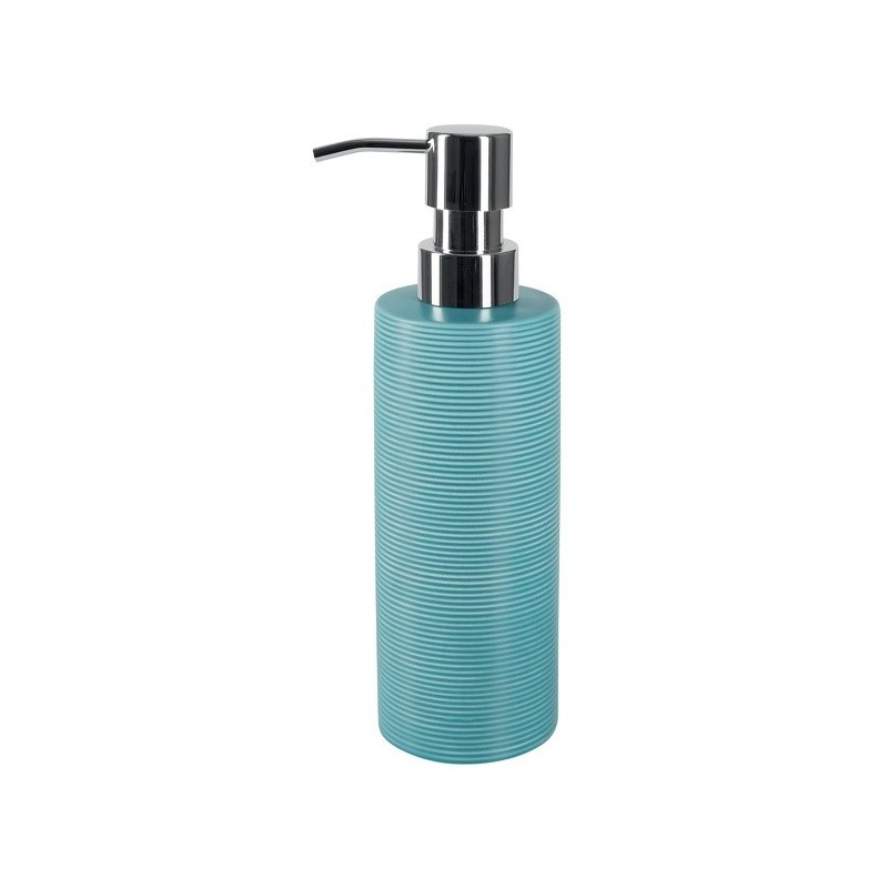 spirella Distributeur de savon Céramique TUBE RIBBED Bleu Spirella