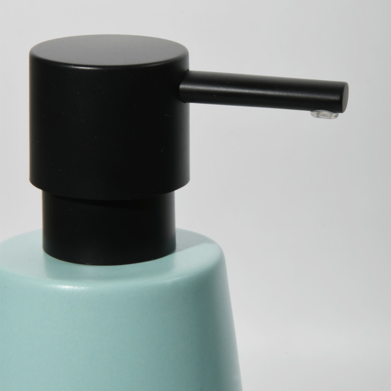 Spirella DISTRIBUTEUR DE SAVON JOSHUA Matt Aqua AVEC POMPE NOIR