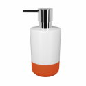 Spirella Distributeur De Savon MOJI Orange Et Blanc Spirella