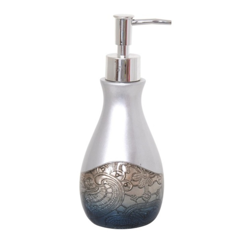 spirella Distributeur de savon Polyrésine ALADDIN Argent MSV