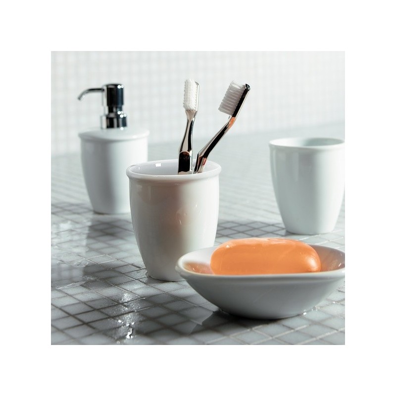Spirella Distributeur De Savon Porcelaine ATLANTA Blanc Spirella