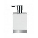 Spirella Distributeur De Savon Porcelaine ROMA Blanc & Argent Spirella