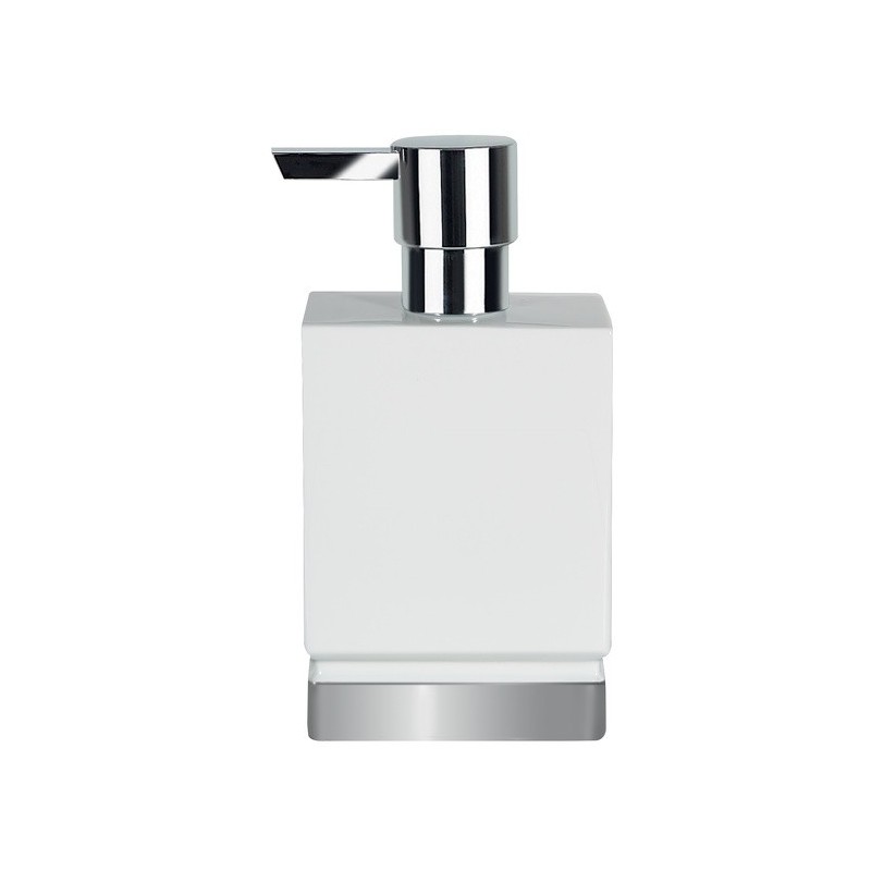 spirella Distributeur de savon Porcelaine ROMA Blanc & Argent Spirella