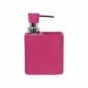 Spirella Distributeur De Savon & Porte Eponge Céramique MALAGA Rose MSV